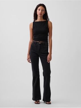 GAP Black 70s Flare Jeans